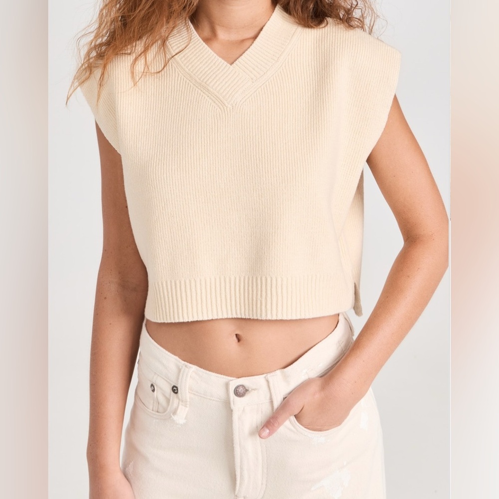 Free People Easy Street Vest in Cream - Size XS - Picture 12 of 16